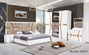 Juego <span class=keywords><strong>de</strong></span> dormitorio <span class=keywords><strong>de</strong></span> lujo <span class=keywords><strong>de</strong></span> nuevo diseño Juego <span class=keywords><strong>de</strong></span> dormitorio medio con <span class=keywords><strong>cama</strong></span> King Size - Product Image 5
