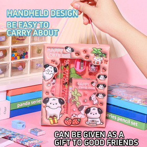 Nuovo Set di 6 pezzi di cancelleria creativa del fumetto, studente <span class=keywords><strong>e</strong></span> bambino che imparano il cofanetto regalo, disponibile all'ingrosso - Product Image 5