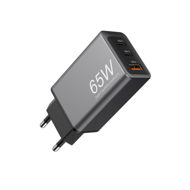 Hot Selling High Quality GaN Charger 65W PD QC3.0 Certificate PD Wall Portable Chargers Usb Adapter for Android Cell Phones