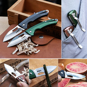 Fábrica profesional <span class=keywords><strong>Sanrenmu</strong></span> 4109SUX-LP color verde Mango de aleación de aluminio 4Cr15N hoja de acero inoxidable Cuchillo Okapi para exteriores - Product Image 6