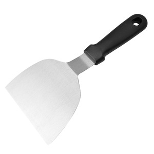 Stainless Steel Teppanyaki Spatula With Plastic Handle For Cooking Kitchen Utensil - Product Image 3