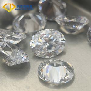 Ovale taglio alto lustro di dimensioni uniformi cubiche zirconio sfuso perle di pietra 3*5 a 8*10mm di colore bianco pietre sintetiche per gioielli - Product Image 5