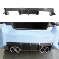 Diffuseur arrière en fibre de carbone sèche style MP pour BMW G87 M2, kit carrosserie avec lèvre avant, grille, jupes latérales et ailes en fibre de carbone