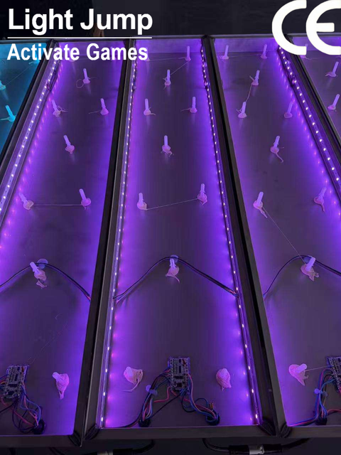 Ip65 Waterproof Rgb Floor 100X30X6CM Indoor Piano Interactive Piano Led Light Floor Tile