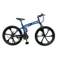 Vélo de montagne pliable pour adultes Tianjin, vente chaude, 21 vitesses, 24, 26, 29 pouces, Bicicleta, vélo pliable pour hommes