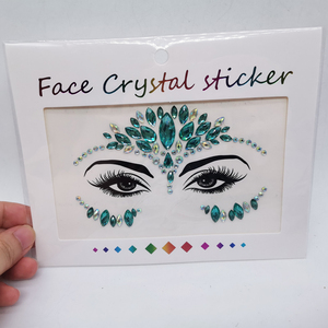 Trong kho các loại nhựa đầy màu sắc đá mặt hình xăm tự làm đá quý Nhãn dán trang trí tiệc phụ kiện lễ hội - Product Image 5