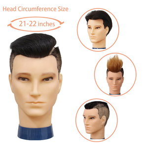 Prix d'usine Tête d'entraînement pour homme en cheveux humains Remy 100% brésiliens, lisses et ondulés, densité 150% pour la pratique <span class=keywords><strong>de</strong></span> la coupe, <span class=keywords><strong>de</strong></span> la teinture et <span class=keywords><strong>de</strong></span> la décoloration - Product Image 6