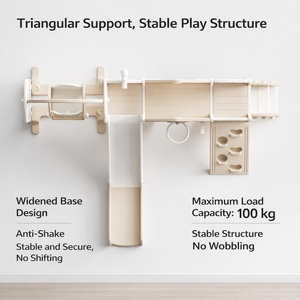 สไลเดอร์เด็กในร่มแข็งแรงทนทานพร้อมชิงช้าสำหรับเด็กอายุ 1-6 ปี ปรับแต่งได้ตามต้องการ - Product Image 5