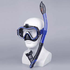 Aloma New <b>Adult</b> Diving Mask Gear <b>Set</b> Elastic <b>Snorkeling</b> Waterproof Swim Equipment with Durable Glass Lenses and Camera Mount - Product Image 4