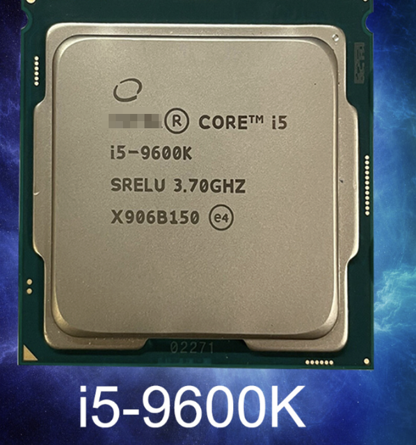 TXRUI/OEM Core I5 9600K 3.7GHz 6-Core LGA 1151 Desktop Processor 9MB Cache 14nm New