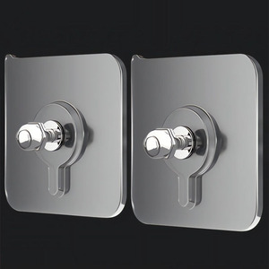 Ganci Adesivi da <span class=keywords><strong>Parete</strong></span>, Appendiabiti Impermeabili e Resistenti, Trasparenti per <span class=keywords><strong>Cucina</strong></span> e Bagno, Gancio a Vite - Product Image 1