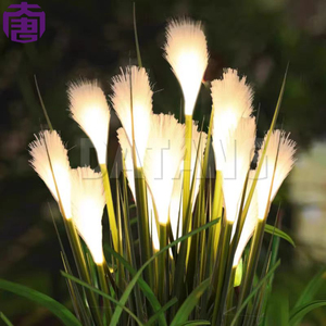 Lampe LED solaire étanche IP65, effet de scène nocturne, herbe de la pampa artificielle lumineuse, lampadaire paysager, éclairage de pelouse en chaume - Product Image 4