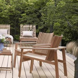 Banc de patio en bois massif, design minimaliste, 2 places, mobilier d'extérieur, style moderne durable - Product Image 2