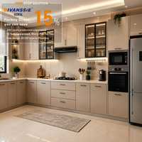 Armoire de cuisine en chêne sur mesure, meuble de rangement moderne personnalisé, garde-manger, armoire haute, porte en MDF et contreplaqué, panneau résistant à l'eau