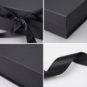 High Quality Custom Logo Luxury Black Gift <strong>Box</strong> with Magnetic Lid Large Clothes Packaging Boxes - Product Image 2