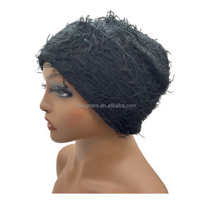 Bonnet de camouflage à revers en tricot Offre Spéciale casquette de crâne chapeaux d'hiver chauds pêcheur chasse bonnet en détresse herbeux - Product Image 4