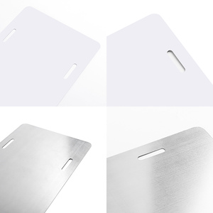 Placa de Matrícula <span class=keywords><strong>Personalizada</strong></span> para Auto o Moto, de Aluminio Plateado con <span class=keywords><strong>Nombre</strong></span> de Marca en Relieve, Decoración de Alto Rendimiento para Estados Unidos - Product Image 5