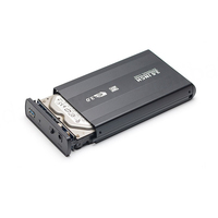 Carcasa Externa para Disco Duro Bajeal Modelo 002 de Alta Velocidad, 3.5 Pulgadas, USB 3.0, SATA, Aleación de Aluminio, Negro/Blanco, en Stock