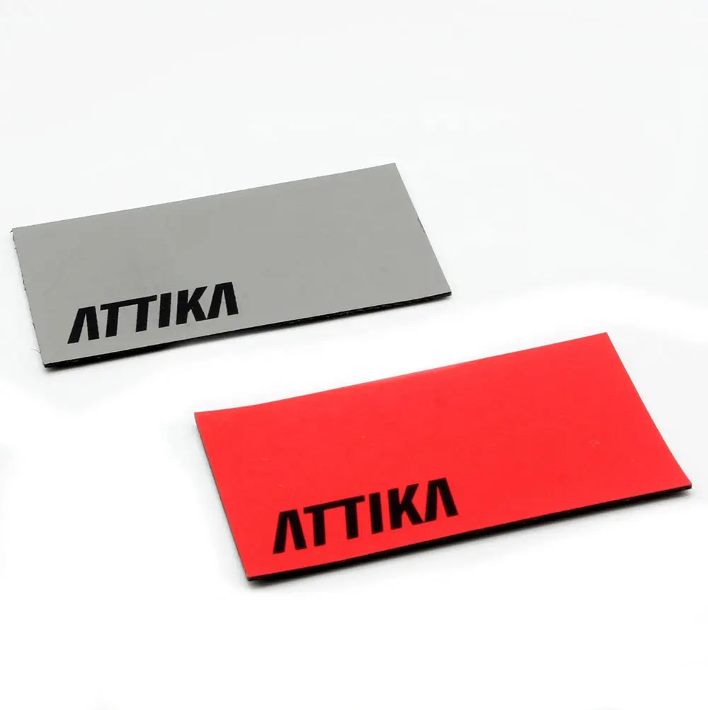 Alta Qualidade Black Rubber Hypalon Printing Side Label usado para roupas mochila