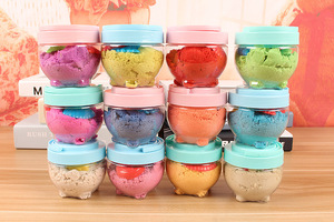 Colored <b>Plasticine</b> Sand Barrel Bucket Anti-Stress Soft Modeling Fidget Toy for Unisex Ages 5+ to 14+ Years - Product Image 5