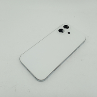 Boîtier arrière en verre blanc de haute qualité avec cadre central argenté pour iPhone 17