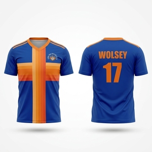 Professionele Aangepaste Voetbal Jerseys Shirt Ademend Voetbal Atletische Slijtage Uniformen Shirts & Tops Sportkleding Oem Service - Product Image 5