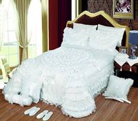 Parure de Lit Luxe Grand Lit Microfibre avec Broderie, Ensemble de Literie Personnalisé pour Toutes Saisons