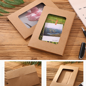Carta Kraft fai da te che brucia la busta del biglietto di auguri con finestra nera scavata - Product Image 3