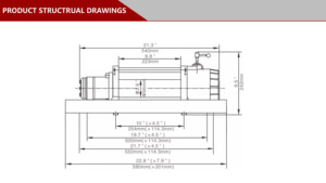 Cabrestante de recuperación hidráulico de 4T y 10000 libras para grúas de auxilio en carretera - Product Image 2