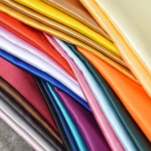 Fashion Custom 100% Polyester Thick Soft Comfortable Silk Matte Satin Heavy Drape Fabric Bridal 100% Pure