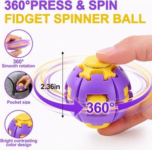 Nouveau Fidget Spinner Balle à Engrenages Imprimée en 3D, Jouet Sensoriel Anti-Stress à Presser et à Rotater pour Enfants et Adultes, Cadeau de Bureau, Vente en Gros - Product Image 4
