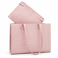 Sac fourre-tout en PU personnalisé avec bandoulière et pochette intérieure
