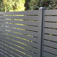 Panneaux de clôture horizontaux en aluminium résidentiels avec un design architectural moderne et une production OEM