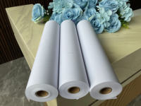 Rollo de Papel Bond CAD Blanco Premium de 20 lb, Papel de Impresión de Ingeniería para Impresora Plotter de Formato Grande