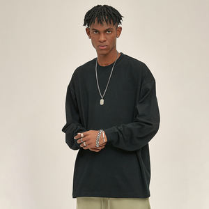 เสื้อยืดโอเวอร์ไซส์ผ้าฝ้าย305g เสื้อเชิ้ตแขนยาวพิมพ์ลายกราฟิกออกแบบได้เองเสื้อยืดโอเวอร์ไซส์ - Product Image 4