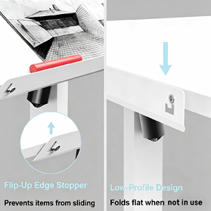 Modern Iron Height Adjustable Drafting Table Tilting <strong>Top</strong> <strong>Rolling</strong> Whiteboard Drawing <strong>Desk</strong> for Artists Designers Sketching Office - Product Image 6