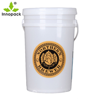 Matériau PP 25 litres impression par transfert de chaleur pour les produits chimiques fûts de stockage des aliments seaux barils