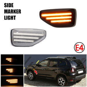 Specchietto laterale a tre file con luci di posizione laterali a LED dinamiche per <span class=keywords><strong>Dacia</strong></span> <span class=keywords><strong>Sandero</strong></span> Stepway Duster <span class=keywords><strong>Logan</strong></span> <span class=keywords><strong>MCV</strong></span> II 12-22 lampada di direzione - Product Image 5