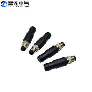 M8 impermeável industrial moldando 120 ohms o terminal vertical masculino plástico 3 4 pinos da aviação <span class=keywords><strong>Plug</strong></span> IP67 bronze habitação automotivo - Product Image 2