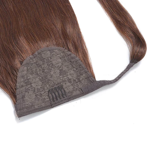 Queue de cheval de luxe Jasmine Hair avec clips, extension de 100g, perruque complète à enrouler autour de la queue de cheval, cheveux humains, extensions de cheveux humains - Product Image 3