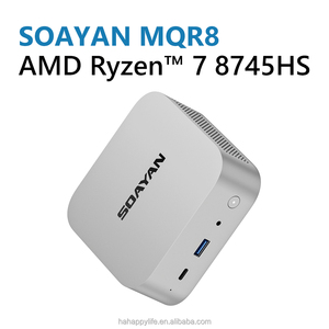 SOAYAN Nueva Mini PC Potente AMD Ryzen 7 8745HS 8GB/16GB DDR5 256/512GB SSD Win 11 Pro Ultra Silenciosa 24/7 Servidor Doméstico para Negocios - Product Image 1