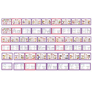 Mot flash carte phonétique lettres d'éducation précoce peuvent être frottées et écrites carte puzzle jouet Flashcard - Product Image 5