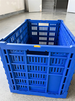 Plastique léger, écologique, pliable, empilable, ventilé, en maille, de haute qualité, durable, réutilisable, 600x400x405 mm, pour utilisation en supermarché