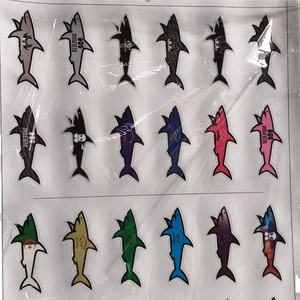 26 Autocollants de requin en PVC écologiques personnalisés à la mode, brillants, imperméables, sérigraphie 3D, drapeau Gertrude CP Jul Omerta Vrunk Paul - Product Image 1