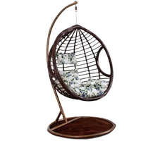 Fauteuil suspendu d'intérieur pour adulte, balançoire, hamac, chaise longue à bascule simple ou double pour balcon, fauteuil paresseux rembourré pour salon
