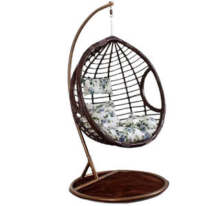 Sillón Colgante Tipo Cesta para Interiores, Columpio para Adultos, Hamaca para Balcón, Sillón Reclinable Individual o Doble, Sillón Perezoso Acolchado para Sala <span class=keywords><strong>de</strong></span> Estar - Product Image 6