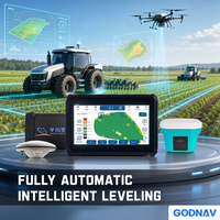 Système de contrôle de nivellement de terrain intelligent et pratique, système de nivellement haute sensibilité pour le nivellement des sous-sols de chantiers et de routes
