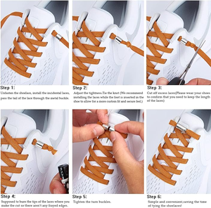 Loisirs de plein air <span class=keywords><strong>baskets</strong></span> magnétiques paresseux dentelle nouvelle mise à niveau vis boucle magnétique <span class=keywords><strong>lacets</strong></span> élastiques sans cravate lacet plat - Product Image 2