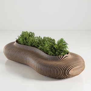Macetas y <span class=keywords><strong>Jardineras</strong></span> Paramétricas Personalizables <span class=keywords><strong>de</strong></span> <span class=keywords><strong>Madera</strong></span> Sólida para Decoración <span class=keywords><strong>de</strong></span> Hoteles, Muebles <span class=keywords><strong>de</strong></span> Exterior, Banco <span class=keywords><strong>de</strong></span> <span class=keywords><strong>Madera</strong></span> <span class=keywords><strong>con</strong></span> Jardinera - Product Image 3
