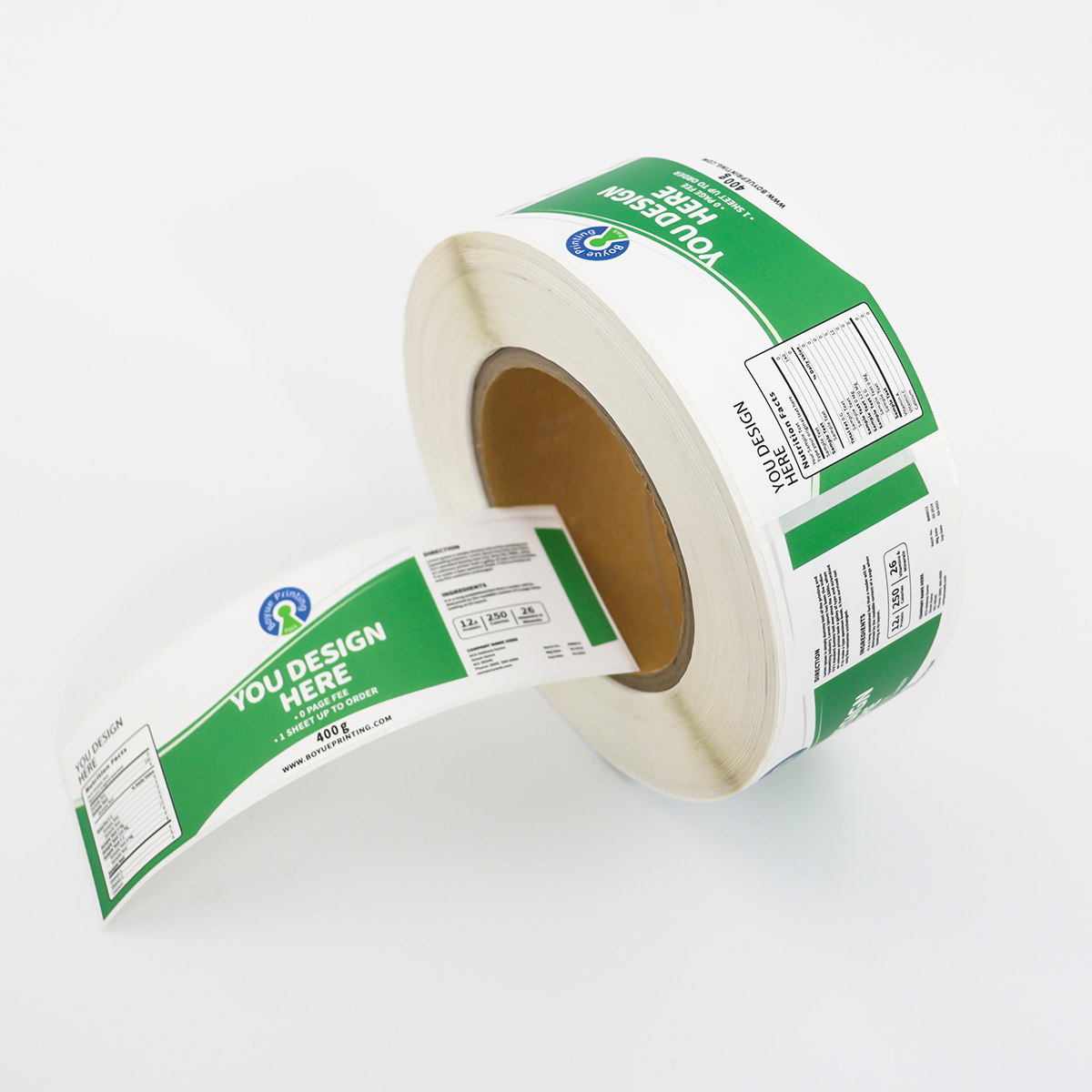Custom Packaging Label Roll Self Adhesive Gold Foil Sticker Transparent Private clear Brand logo Sticker